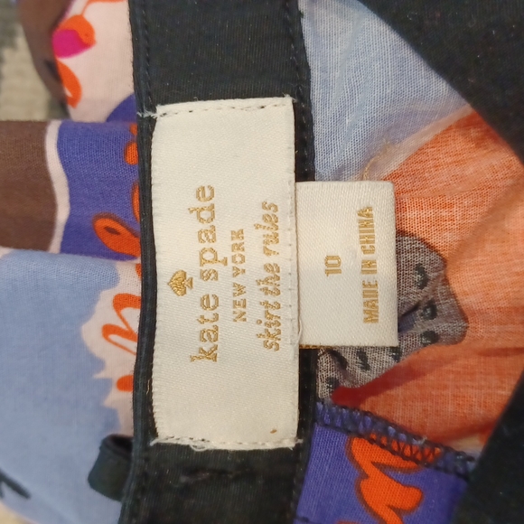 Kate Spade Skirt The Rules Grafitti Food Dress Girl's 10 - Picture 13 of 14